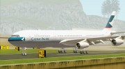 Airbus A340-300 Cathay Pacific for GTA San Andreas miniature 2