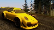 Porsche GT3 R 2009 Black-Yellow для GTA San Andreas миниатюра 3