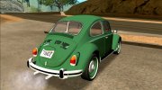 Volkswagen Beetle (Fuscao) 1500 1974 for GTA San Andreas miniature 2