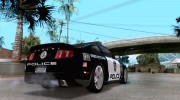 Ford Shelby GT500 2010 Police для GTA San Andreas миниатюра 4