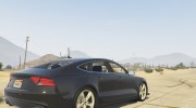 Audi RS7 для GTA 5 миниатюра 6