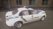 Daewoo Lanos Полиция Украины para GTA San Andreas miniatura 5