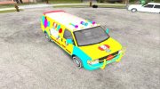 GTA V Vapid Speedo Clown Van для GTA San Andreas миниатюра 1