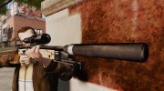 Снайперская винтовка AW L115A1 с глушителем v9 for GTA 4 miniature 3