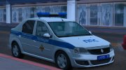 Renault Logan Полиция ОБ ДПС УГИБДД (2012-2015) для GTA San Andreas миниатюра 4