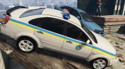 2007 Chevrolet Lacetti Украинская полиция для GTA 5 миниатюра 2