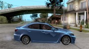 Lexus IS-F для GTA San Andreas миниатюра 5