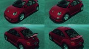 1999 Volkswagen New Beetle for GTA San Andreas miniature 8
