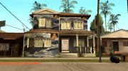 Новые текстуры домов на Грув Стрит для GTA San Andreas миниатюра 5