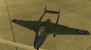 De-Havilland-Vampire ver 2.0 для GTA San Andreas миниатюра 1
