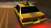 1992 Сhevrolet Yellow Cab Co Taxi Sa Style para GTA San Andreas miniatura 5