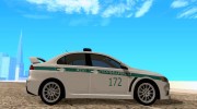 Mitsubishi Lancer Evolution X Казахстанская Полиция v2.0 para GTA San Andreas miniatura 5