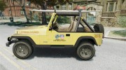 Jeep Wrangler 1988 Beach Patrol v1.1 для GTA 4 миниатюра 2