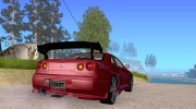 Nissan Skyline GT-R34 para GTA San Andreas miniatura 4