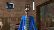Skin HD GTA V Online парень в синем для GTA San Andreas миниатюра 4