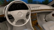 Mercedes-Benz 600SEC (c140) 92 для GTA San Andreas миниатюра 6