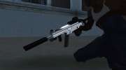 MP5 Grey Chrome для GTA San Andreas миниатюра 7