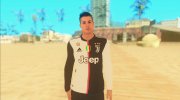 Cristiano Ronaldo with Juventus 2019-20 Home Kit for GTA San Andreas miniature 3