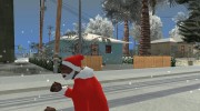 Красная шапка Санты Клауса для GTA San Andreas миниатюра 1