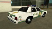 Ford LTD Crown Victoria 1991 Miami Dade Metro Police для GTA San Andreas миниатюра 3