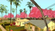Japanese Castle CJ House and Beautiful Sakura Trees для GTA San Andreas миниатюра 8