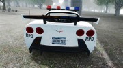 Chevrolet Corvette Z06 Police for GTA 4 miniature 4