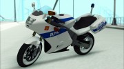 BMW R1200S Мотобат ДПС для GTA San Andreas миниатюра 2