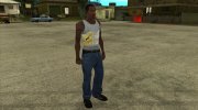 Белая майка Калаша (легендарная) para GTA San Andreas miniatura 1