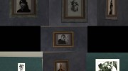 Картины в доме CJ с портретами рэперов из 90-х для GTA San Andreas миниатюра 1
