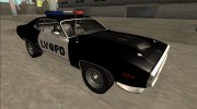 1972 Plymouth GTX Police LVPD для GTA San Andreas миниатюра 2