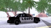 NEW LSPD POLICE CAR для GTA San Andreas миниатюра 5