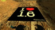 Логотип I Love 1.6 для Counter Strike 1.6 миниатюра 3