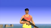 Skin GTA V Online в летней одежде для GTA San Andreas миниатюра 10