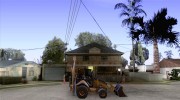 Lastik Tekerli Dozer para GTA San Andreas miniatura 5