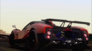 Pagani Zonda Cinque 2009 Autovista для GTA San Andreas миниатюра 25
