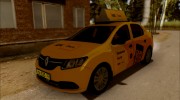 Renault Logan 2017 Яндекс Такси для GTA San Andreas миниатюра 1