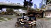 Chevrolet Blazer K5 Monster Skin 2 для GTA San Andreas миниатюра 3