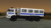 Полицейский КамАЗ 43118 Омон для GTA San Andreas миниатюра 2