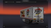 Скин Pizza Hut для прицепа для Euro Truck Simulator 2 миниатюра 4