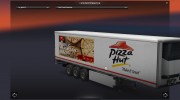 Скин Pizza Hut для прицепа для Euro Truck Simulator 2 миниатюра 2