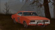 1969 Dodge Charger General Lee для GTA San Andreas миниатюра 1
