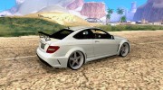 Mercedes-Benz C63 AMG Black Edition [ImVehLM] для GTA San Andreas миниатюра 4
