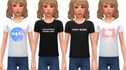 Snazzy Tee Shirts For Kids для Sims 4 миниатюра 2