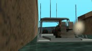 Рабочее оружие на лодке Launch для GTA San Andreas миниатюра 2