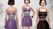 Elegant Nigh - Nightgown для Sims 4 миниатюра 4