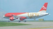 Airbus A320-200 Indonesia AirAsia WOW Livery for GTA San Andreas miniature 4