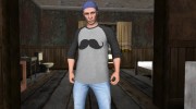 Skin GTA V Online HD парень в шапке для GTA San Andreas миниатюра 1