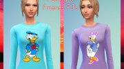 Mickey And Friends Pajama Set para Sims 4 miniatura 2