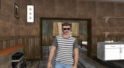 Skin HD GTA V Online парень с усиками para GTA San Andreas miniatura 1