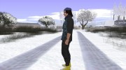 Skin GTA Online в шапке и шарфе для GTA San Andreas миниатюра 4